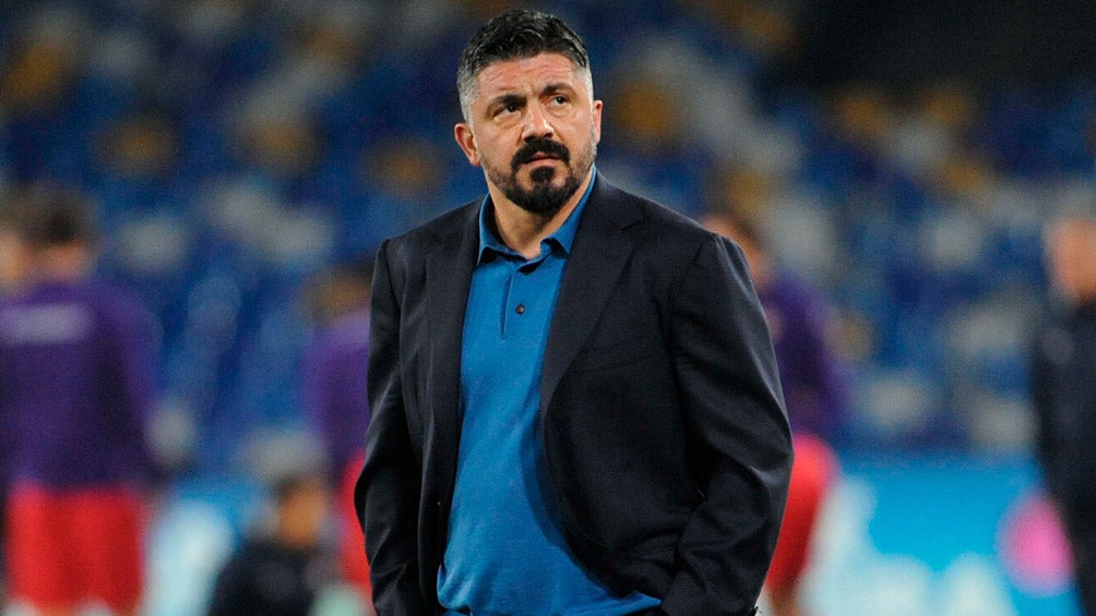 Gennaro Gattuso durante un duelo de la Serie A