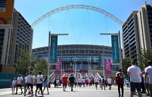 Estadio Wembley visto desde fuera