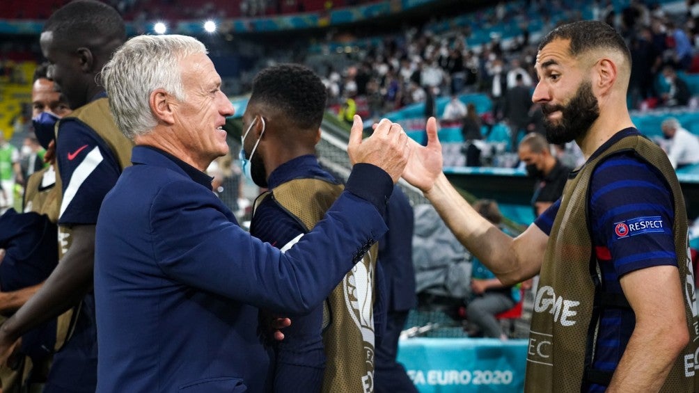 Didier Deschamps y Karim Benzema