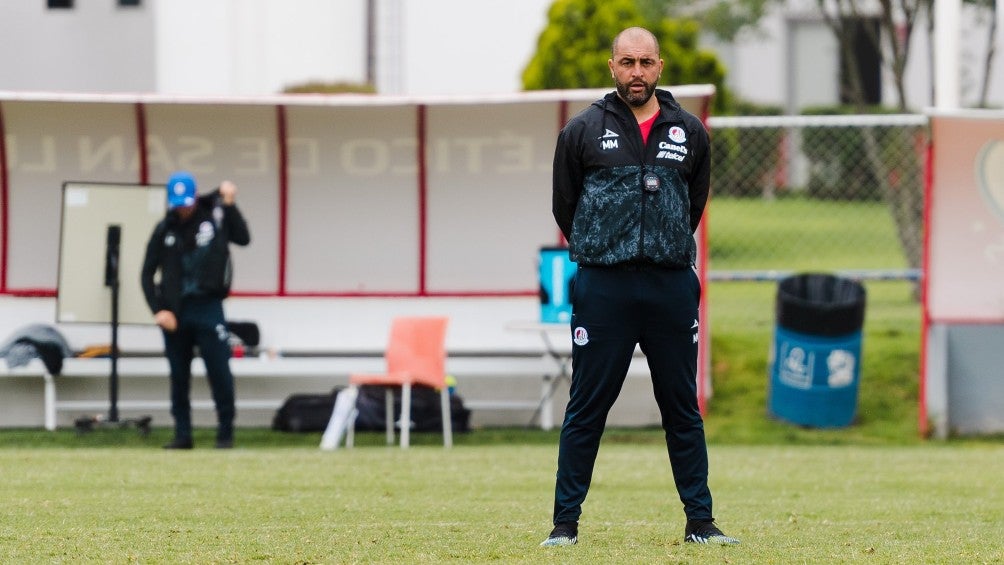 Marcelo Méndez en entrenamiento