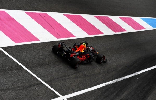 Sergio Pérez durante la sesión de calificación del GP de Francia