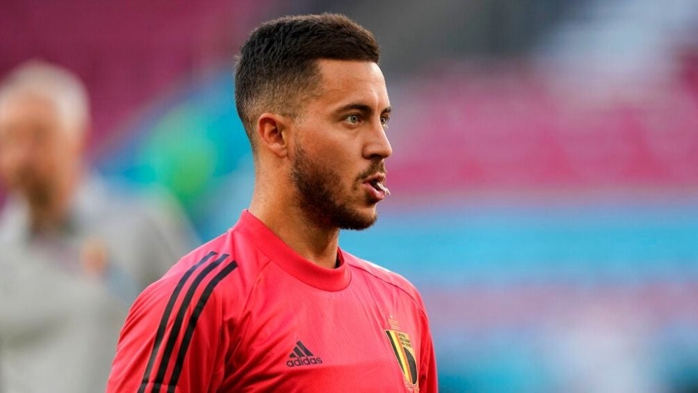 Eden Hazard en entrenamiento con Bélgica