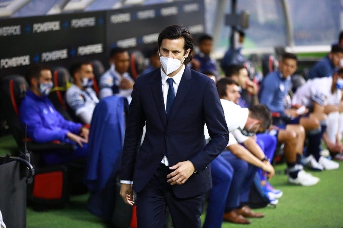 Santiago Solari, durante un partido del América