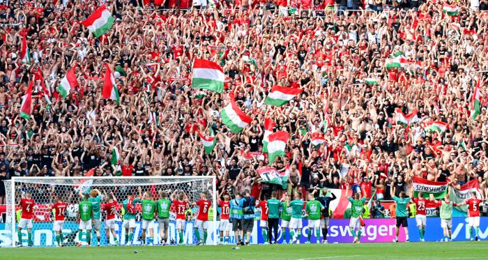 El Ferenc Puskas stadium en Budapest durante la Euro