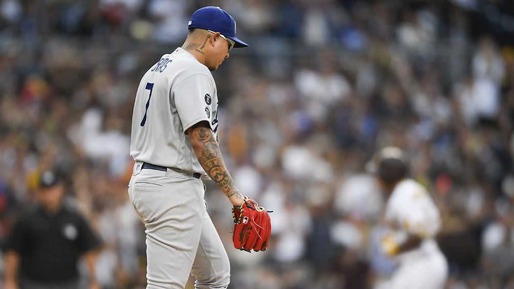 Julio Urías tras el cuadrangular de Machado