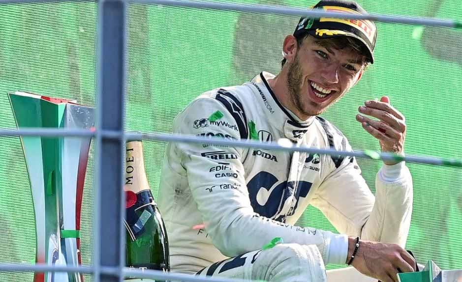 Gasly tras ganar GP de Italia