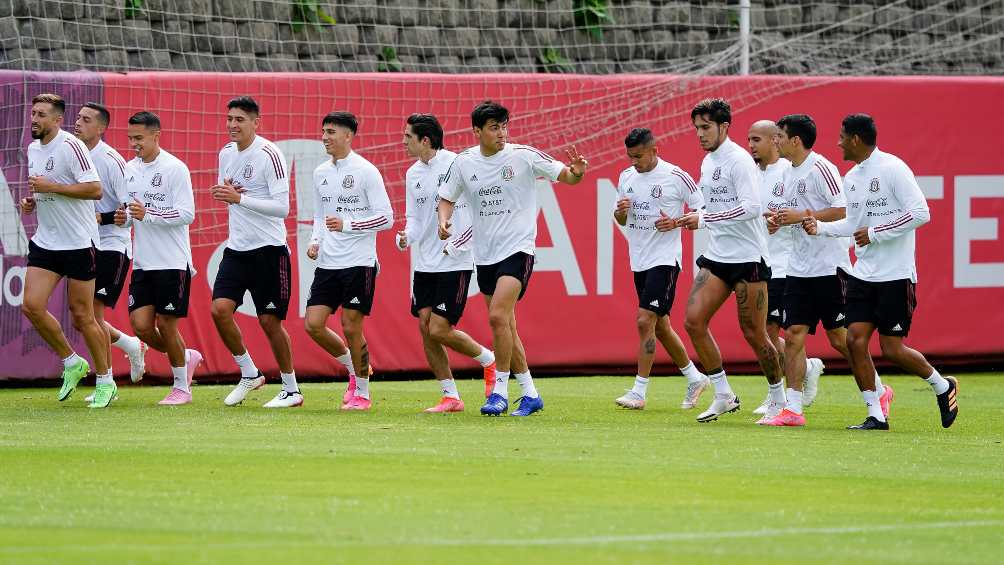 Selección Mexicana en entrenamiento