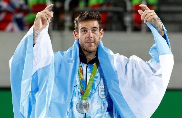 Tenista argentino Juan Martín del Potro en Río 2016