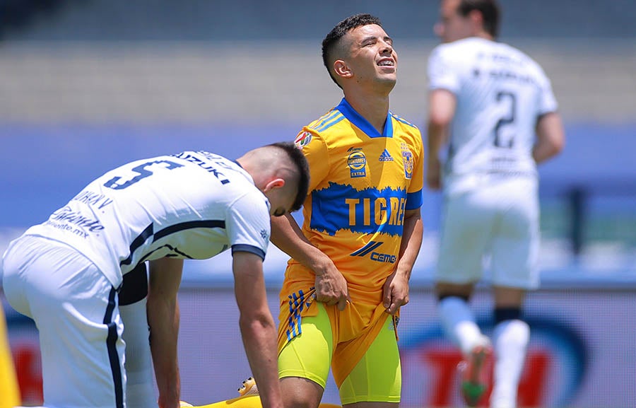 Fernández se lamenta en juego ante Pumas