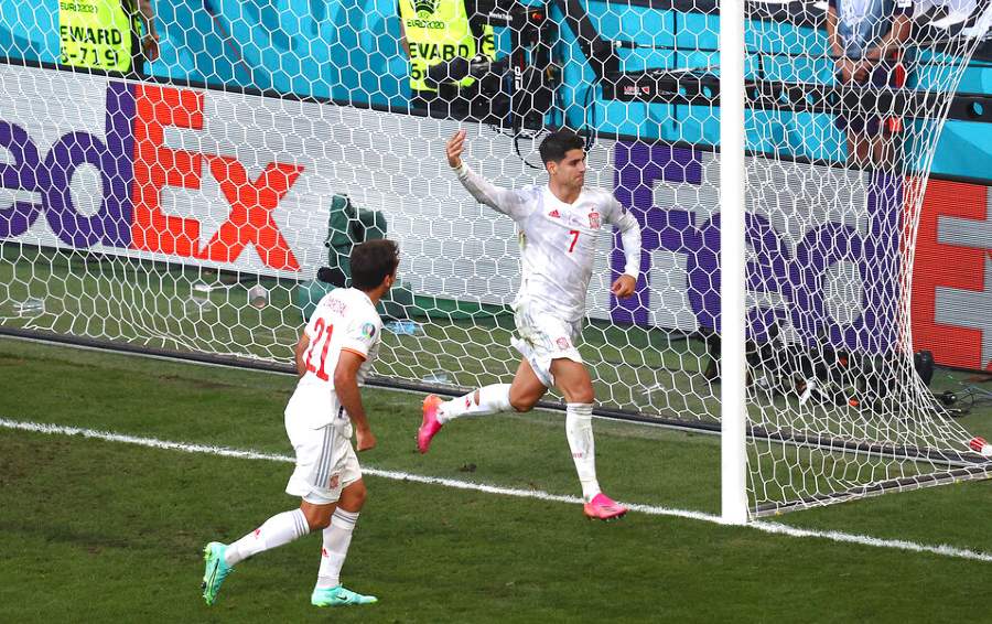 Álvaro Morata volvió a marcar con La Furia Roja