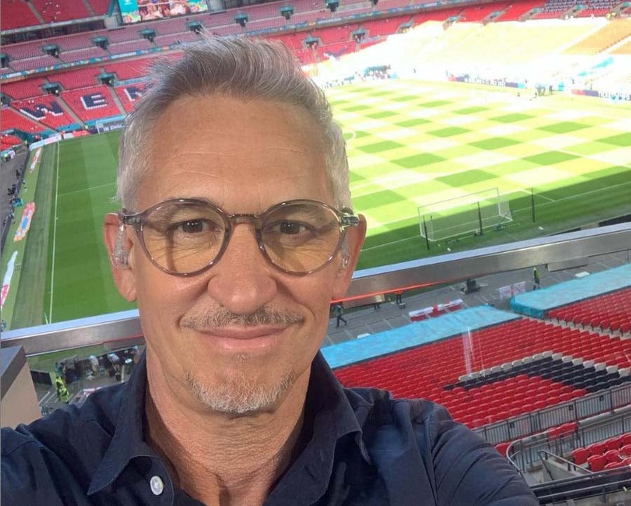 Lineker en el Estadio de Wembley