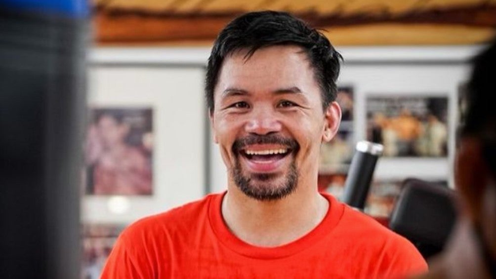 Manny Pacquiao durante un entrenamiento