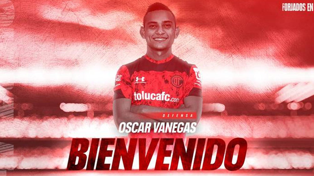 Óscar Vanegas, presentado con Toluca