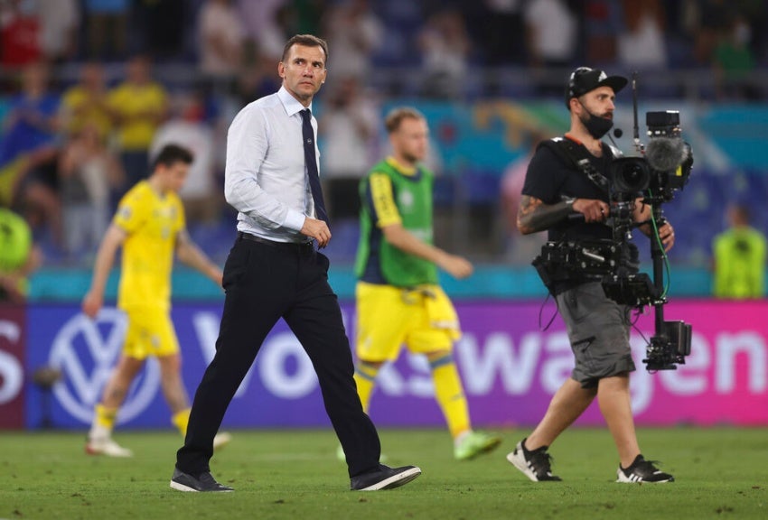 Shevchenko tras el partido entre Inglaterra y Ucrania