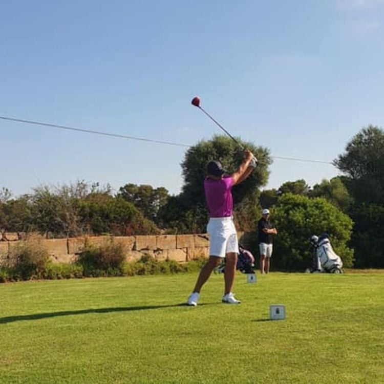 Nadal participó en un torneo de golf