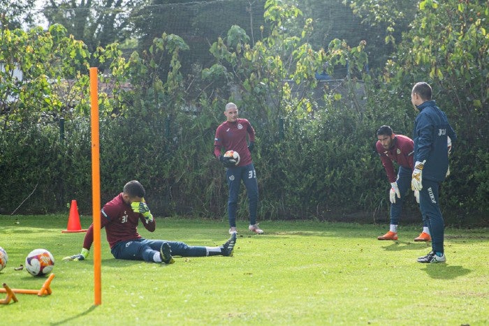 Jesús Corona en la pretemporada con Cruz Azul