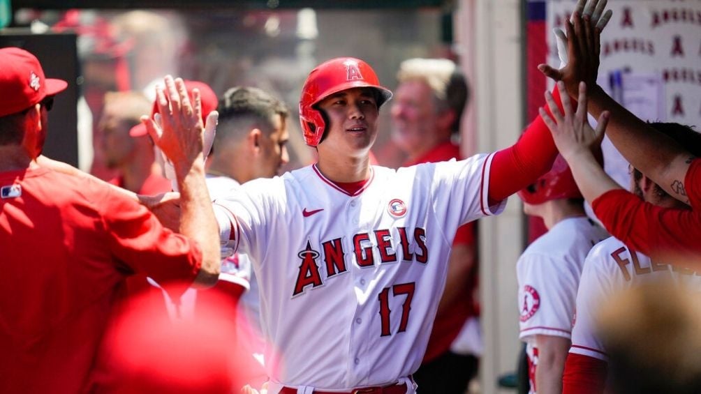 Ohtani en un partido con Angels