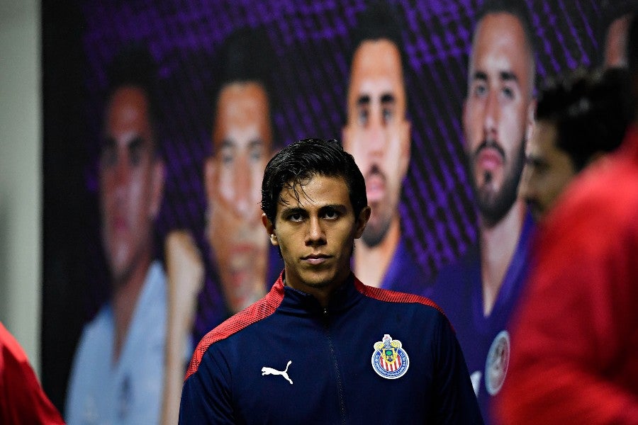 JJ Macías previo a un partido con Chivas