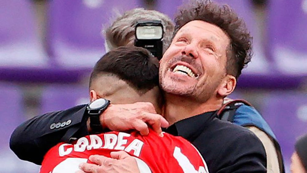 Simeone mira al cielo tras victoria