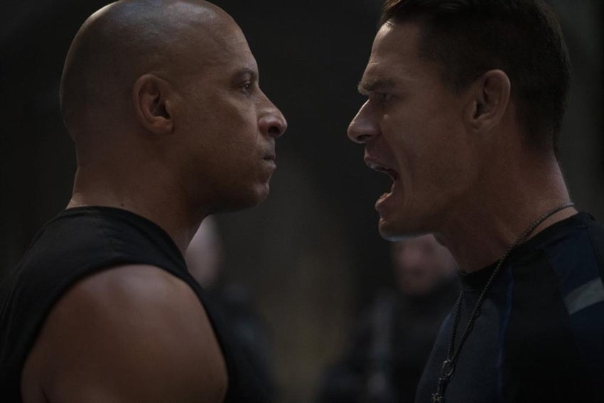 John Cena y Vin Diesel en Rápido y Furioso 9