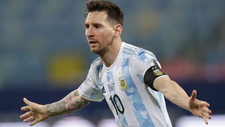 Messi, en festejo de gol