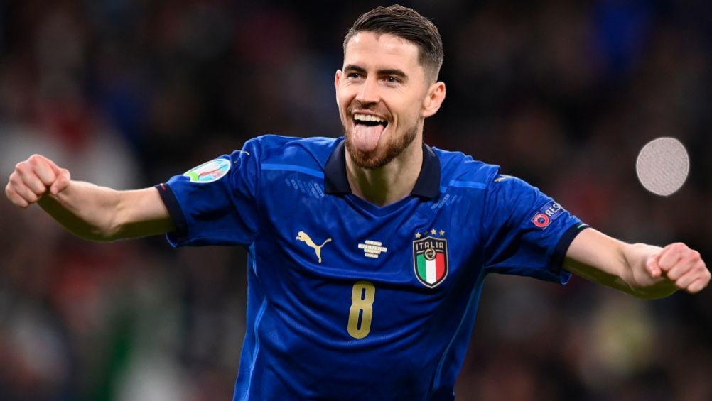 Jorginho tras anotar gol con Italia