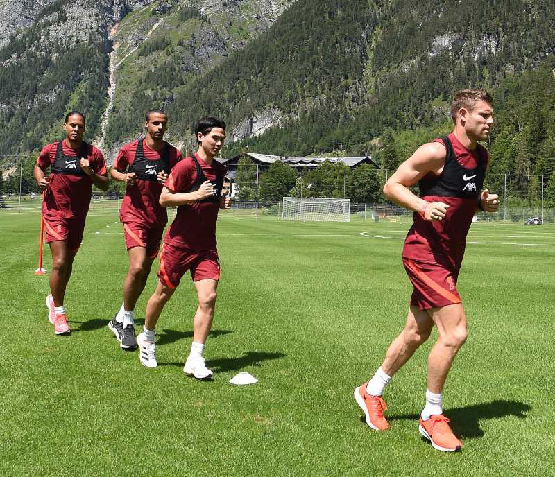 Van Dijk en entrenamiento