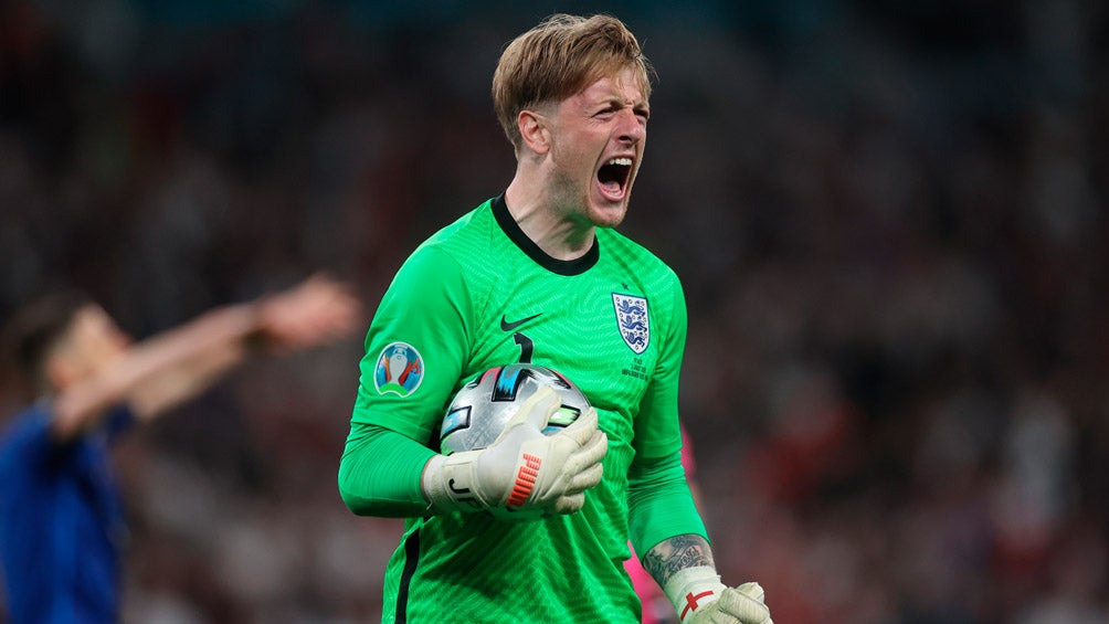 Jordan Pickford en Final ante Italia