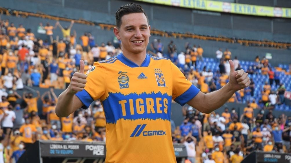 Thauvin en su presentación con Tigres