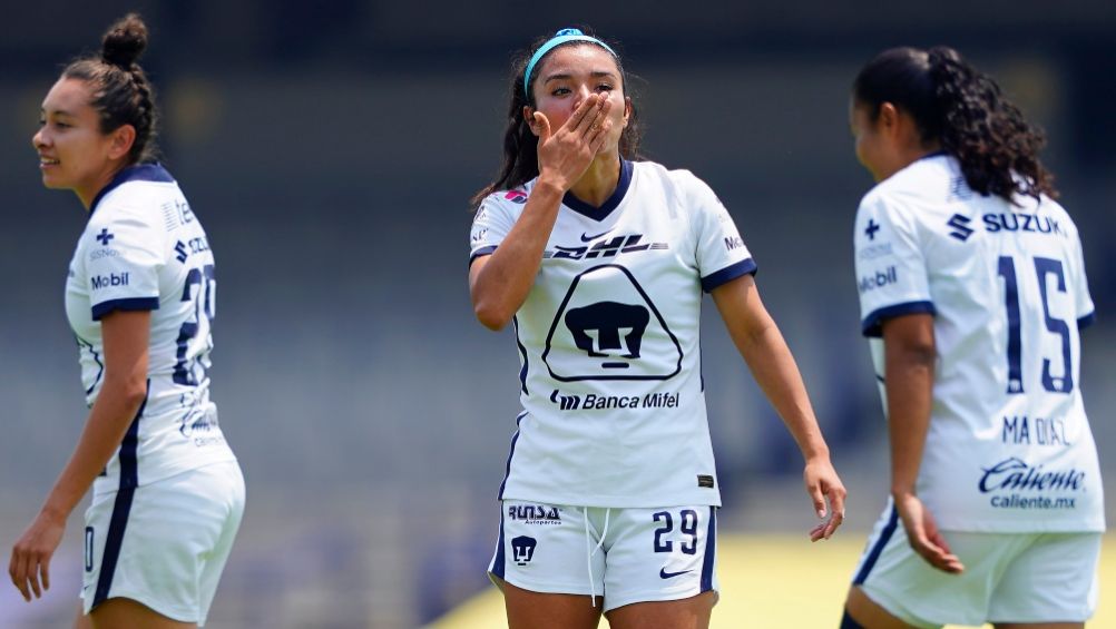 Marlyn Campa en un partido con los Pumas