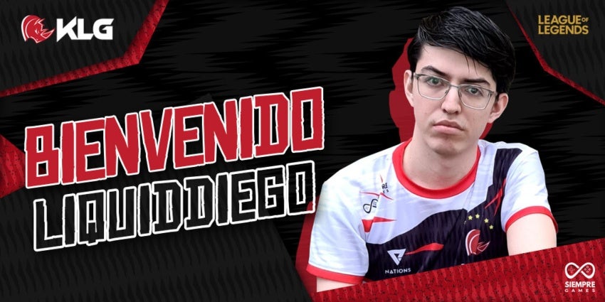 LiquidDiego presentado como jugador de KLG