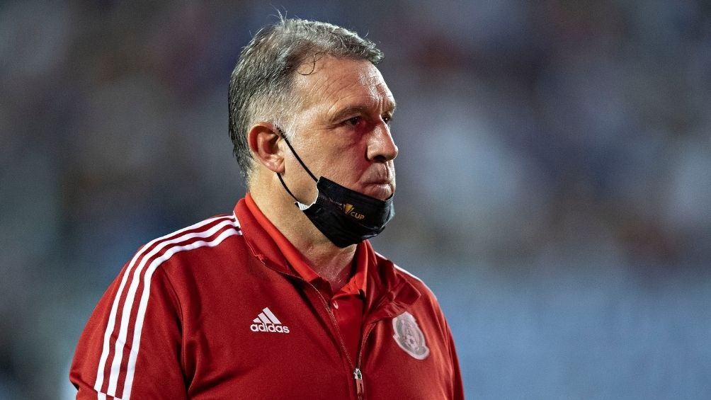 Tata Martino en el juego de la Selección