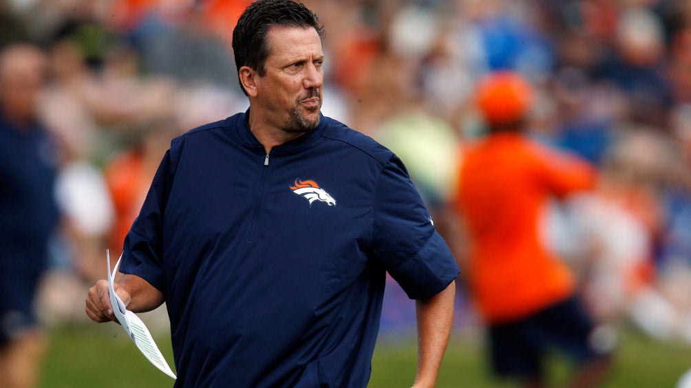 Greg Knapp, en su etapa con los Broncos