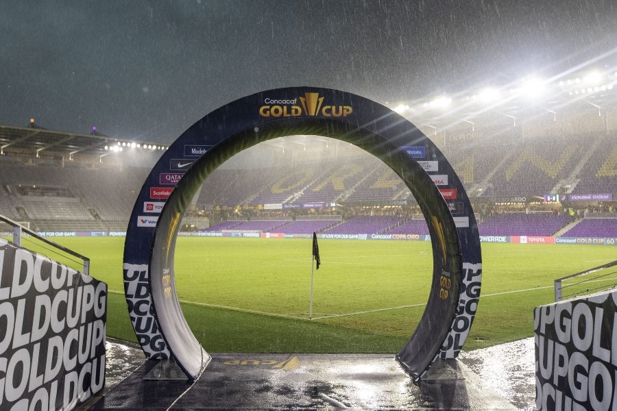 La tormenta eléctrica en el Orlando City Stadium