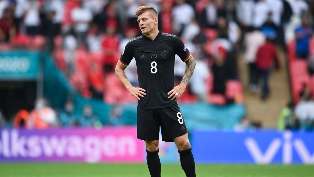 Toni Kroos en un partido con Alemania