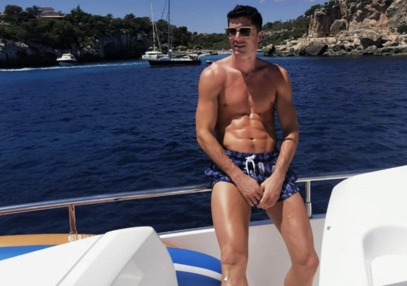 Robert Lewandowski de vacaciones