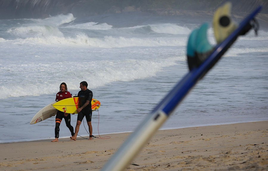 El surf podría verse afectado por el tifón