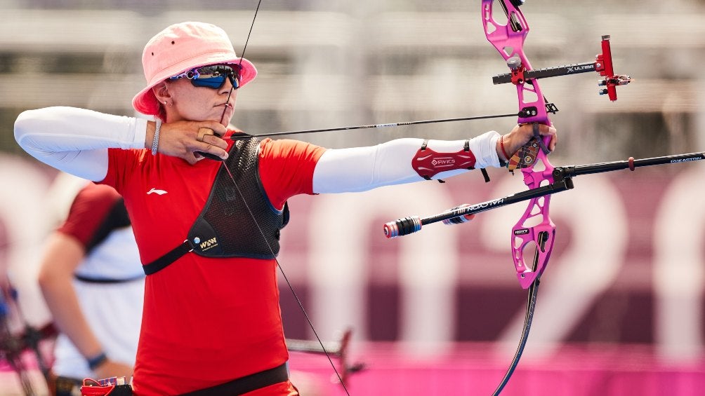 Aída Román durante su participación en Tokio 2020