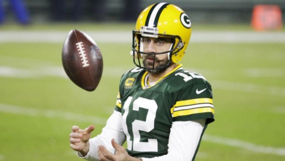 Aaron Rodgers en un partido con los Packers