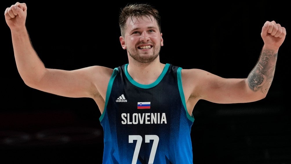 Doncic celebra ante Argentina