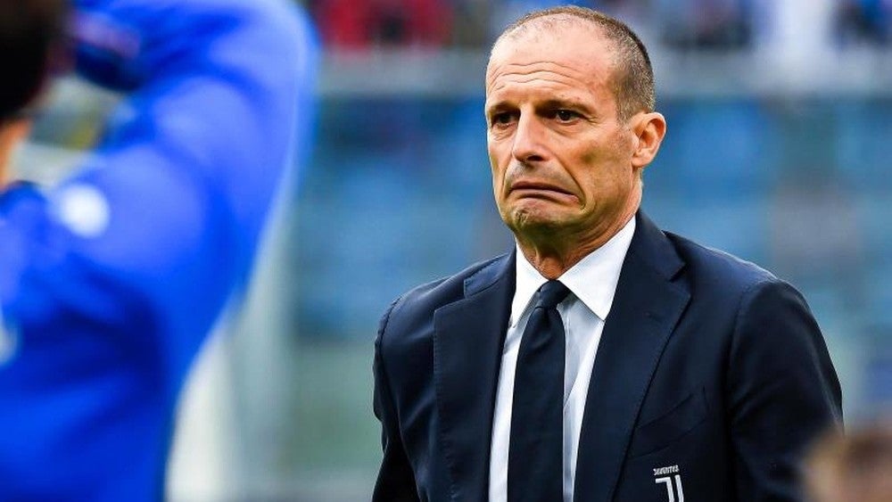 Allegri durante la temporada pasada con la Juve