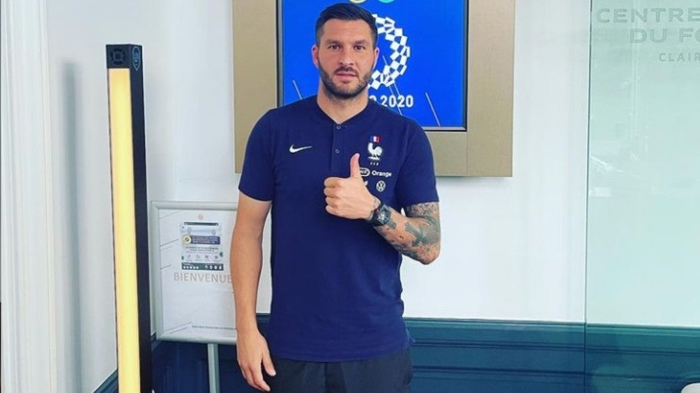 André-Pierre Gignac en la concentración de la Selección de Francia en Tokio 2020