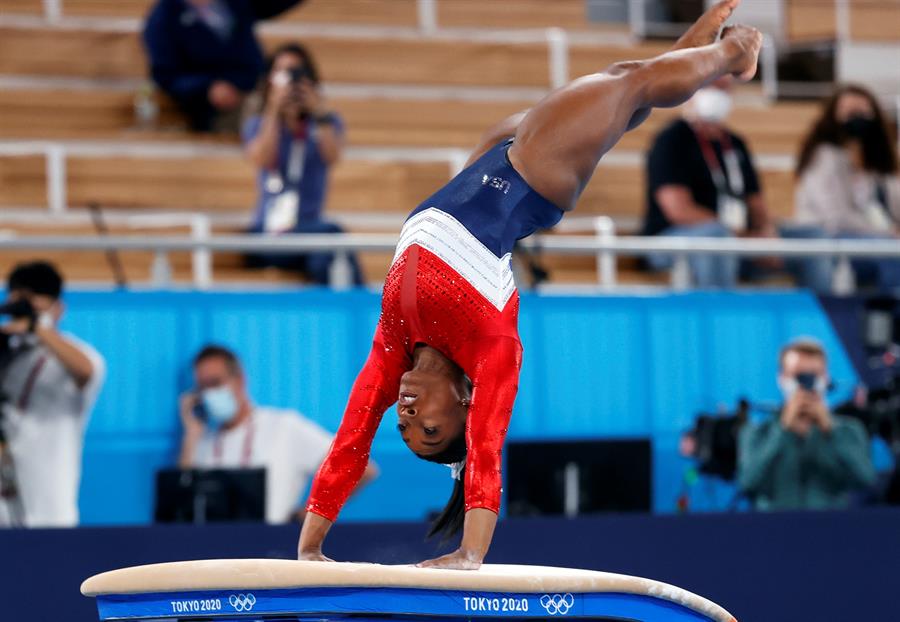 Simone Biles en los Juegos Olímpicos de Tokio 2020