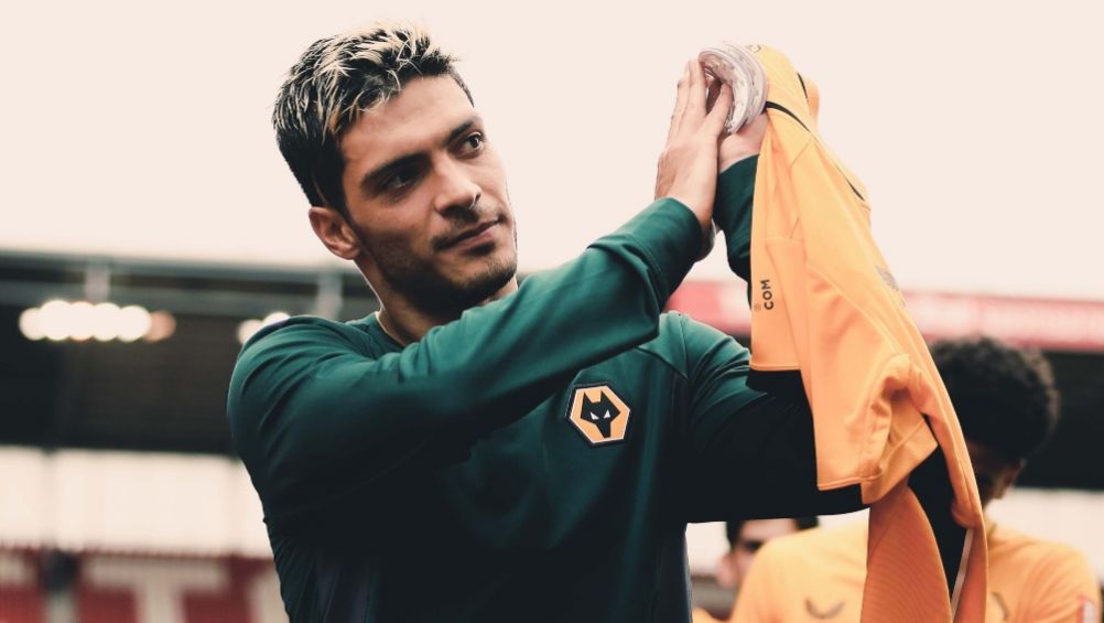 Raúl Jiménez en tras el duelo entre el Wolverhampton y el Stoke City