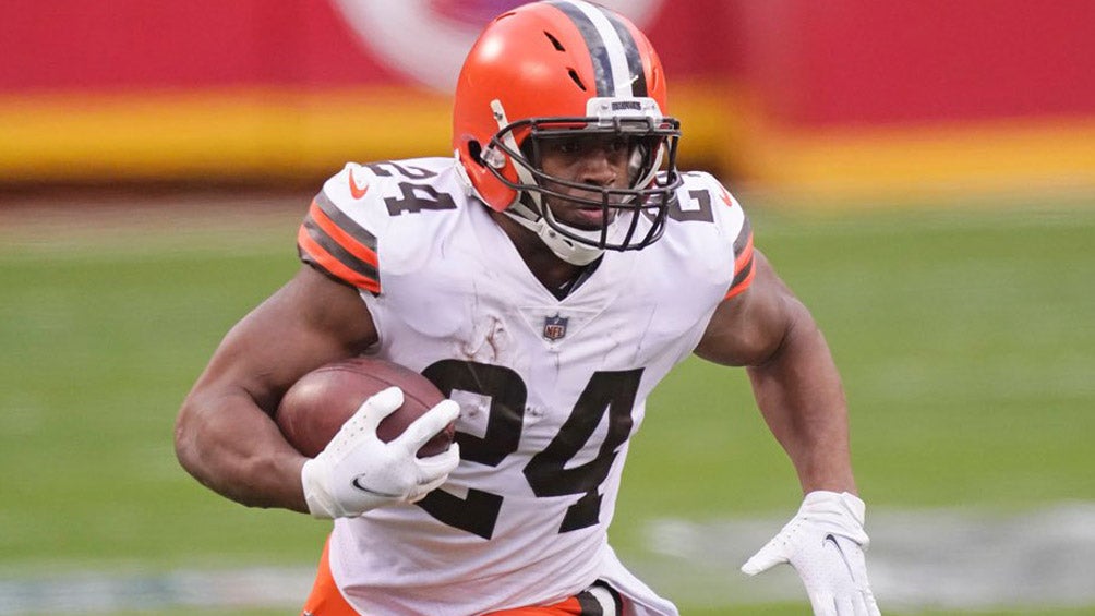 Nick Chubb, en acción con Cleveland