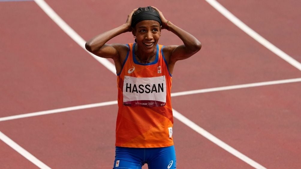 Sifan Hasan al terminar su carrera