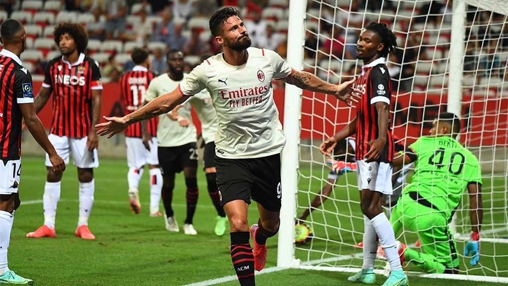 Giroud solo necesitó cinco minutos para anotar en su debut con el Milan