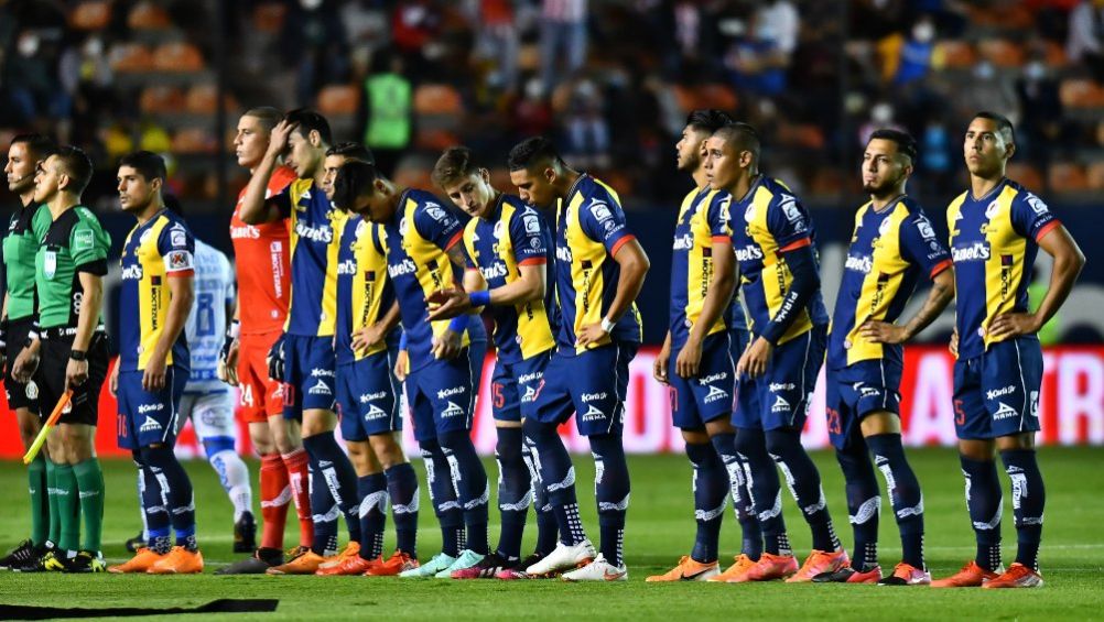 Jugadores de Atlético de San Luis previo al partido vs Querétaro