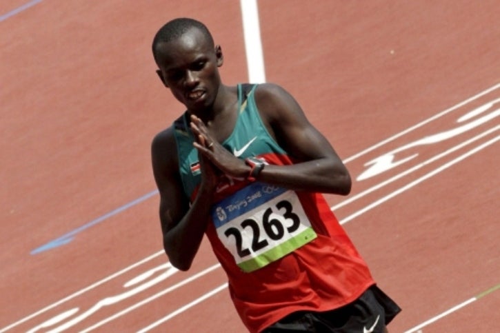 Samuel Wanjiru en los Juegos Olímpicos de Beijing 2008