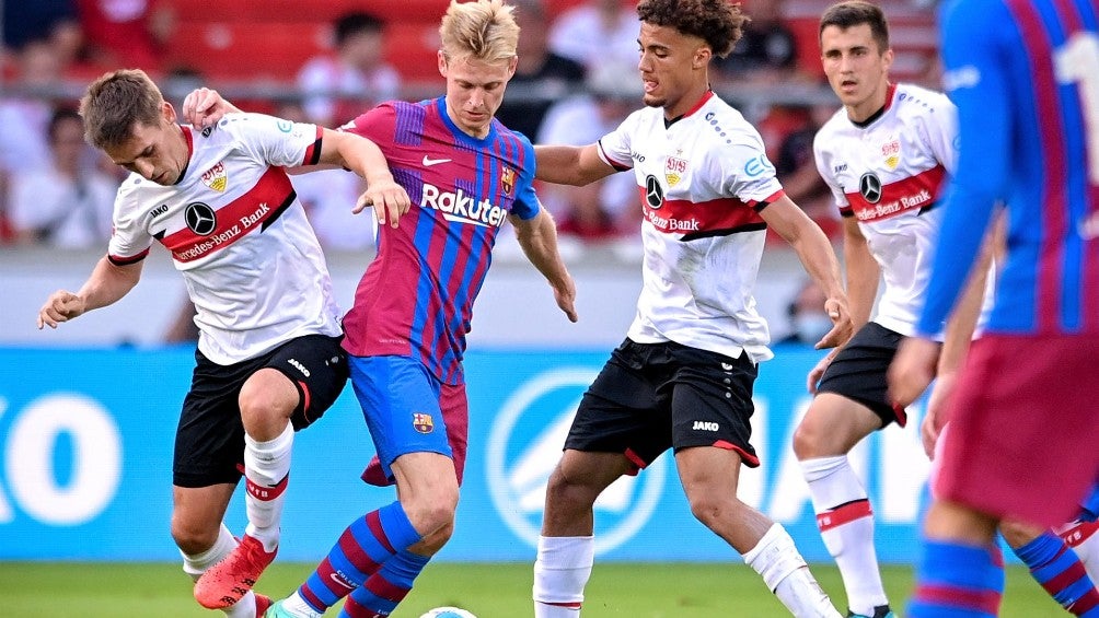 Frenkie De Jong en acción con el Barcelona